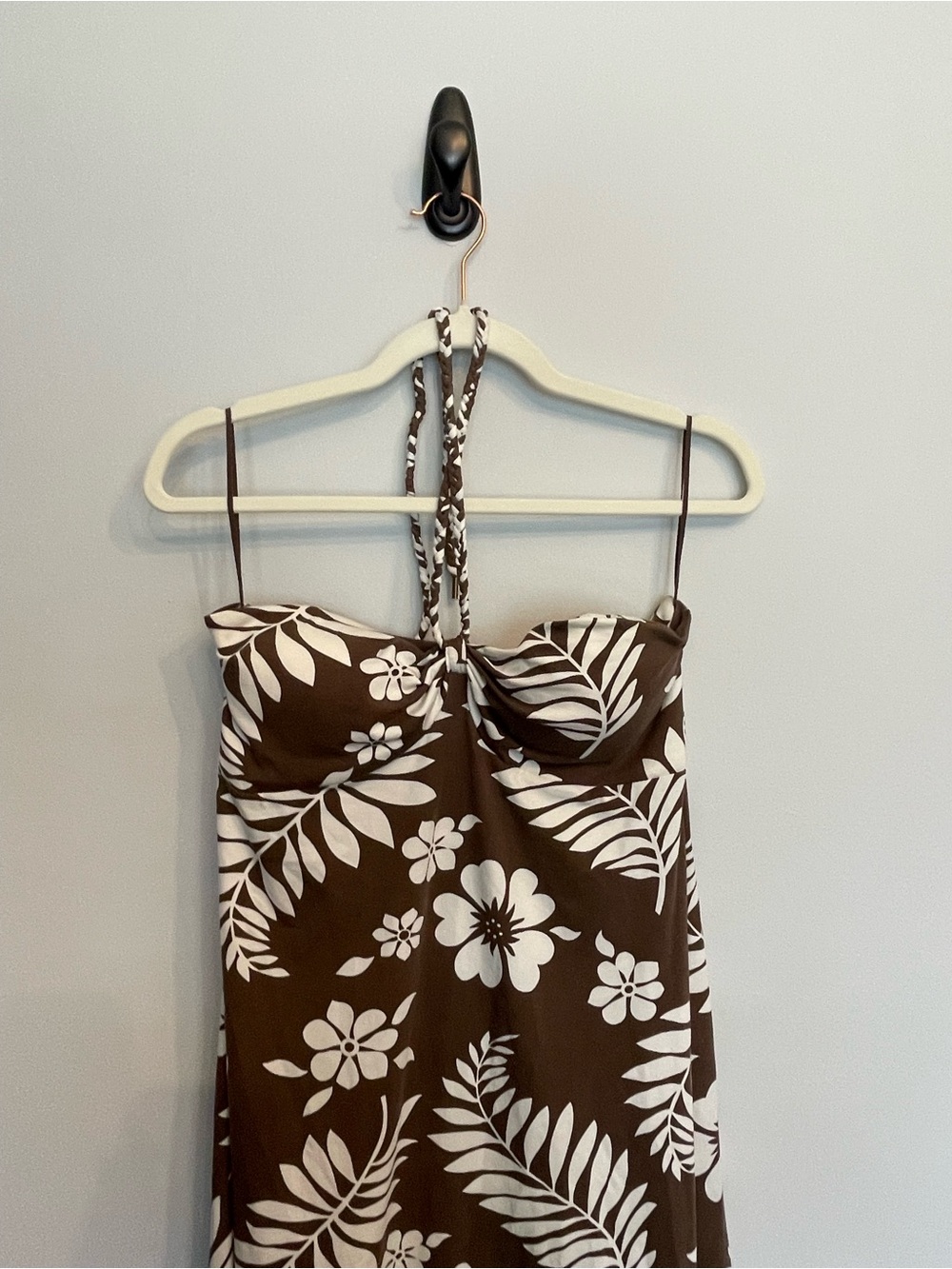 Tommy Bahama Brown and White Leaf-Print dress - Picture 6 of 11